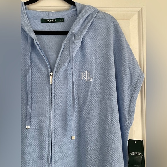 Lauren Ralph Lauren Zip-Front Hooded Lounger with Pockets - Picture 4 of 8